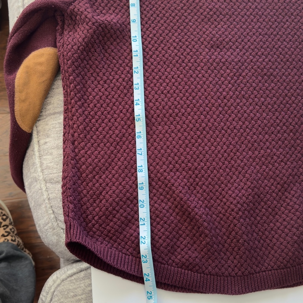 Elegant Maroon Crew Neck‎ Sweater - Picture 3 of 8